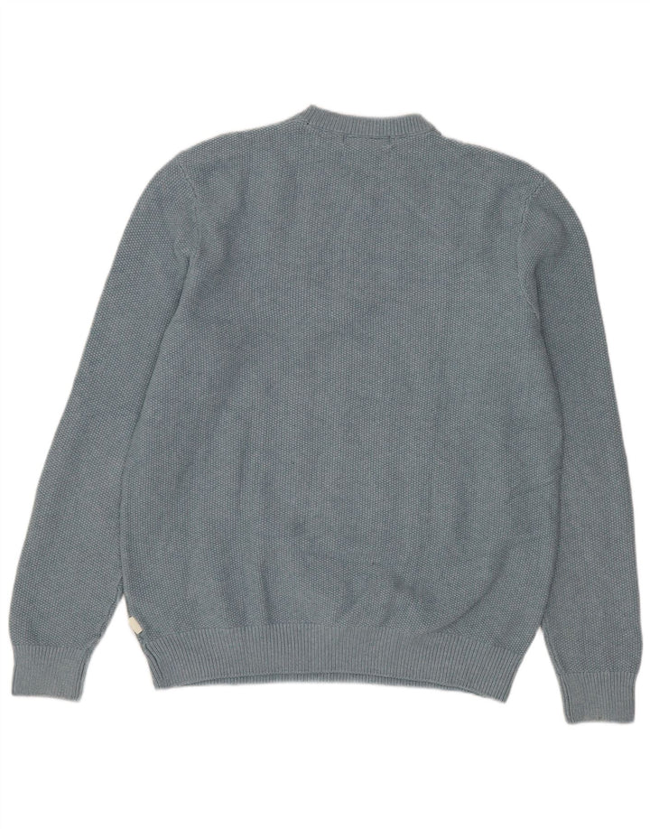 Marks & Spencer Jersey de cuello redondo para hombre Poliéster azul medio
