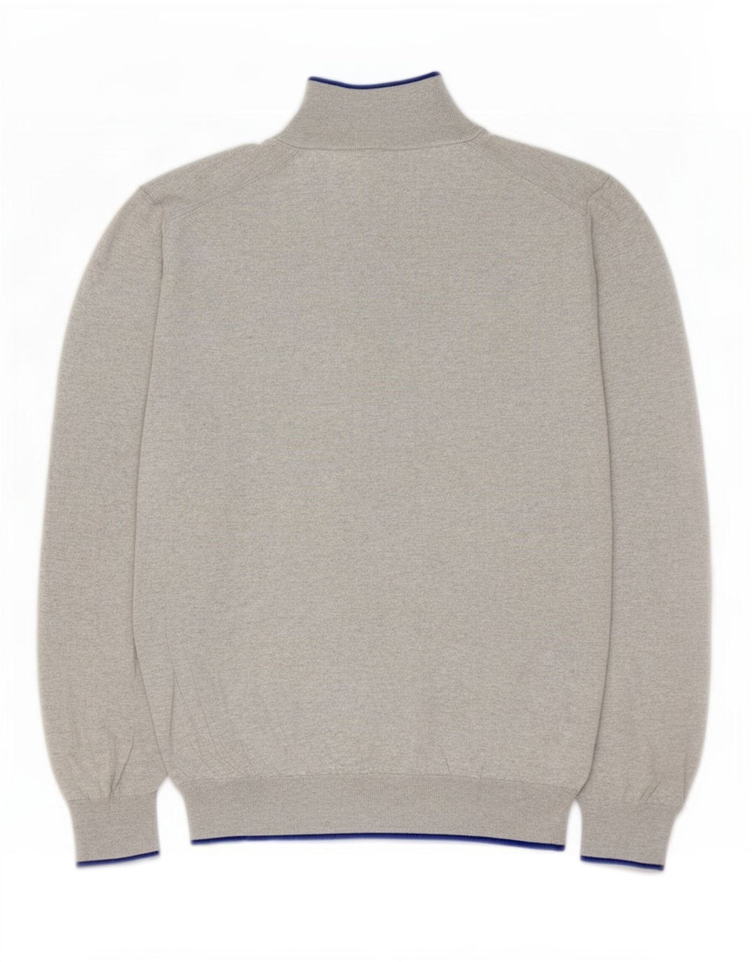 Massimo Dutti Jersey De Cuello Con Botones Para Hombre Large Algodón Moteado Gris