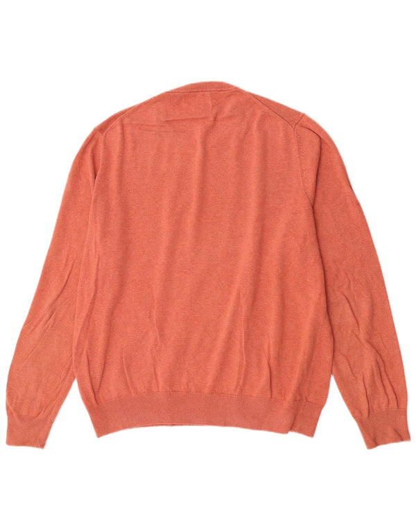 Marks & Spencer Jersey de Cuello Redondo para Hombre XL Algodón Naranja