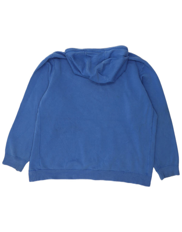 Adidas - Sudadera con capucha para hombre, talla 2XL, algodón azul