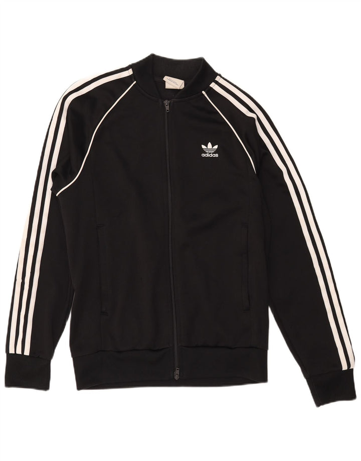 Adidas Hombre Chándal Top Chaqueta Mediano Negro Poliéster
