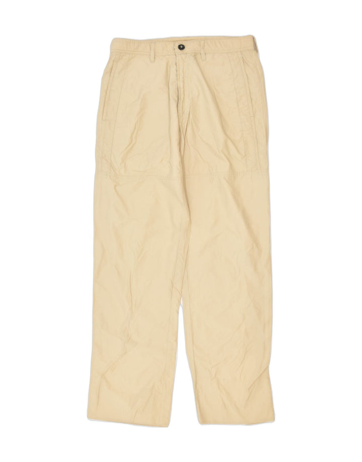 INVICTA Womens Casual Trousers IT 46 Large W30 L29 Beige Cotton Classic | Vintage | Thrift | Second-Hand | Used Clothing | Messina Hembry 