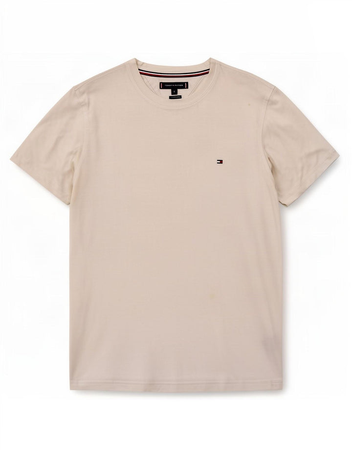 Tommy Hilfiger - Camiseta para hombre, talla grande, algodón blanco