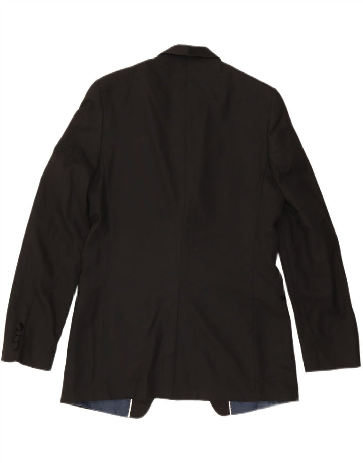 Marks & Spencer Chaqueta tipo blazer ajustada con 1 botón para hombre UK 40 Medium Black