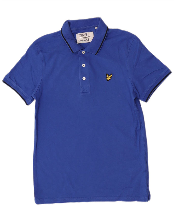Lyle & Scott Polo para hombre pequeño de algodón azul