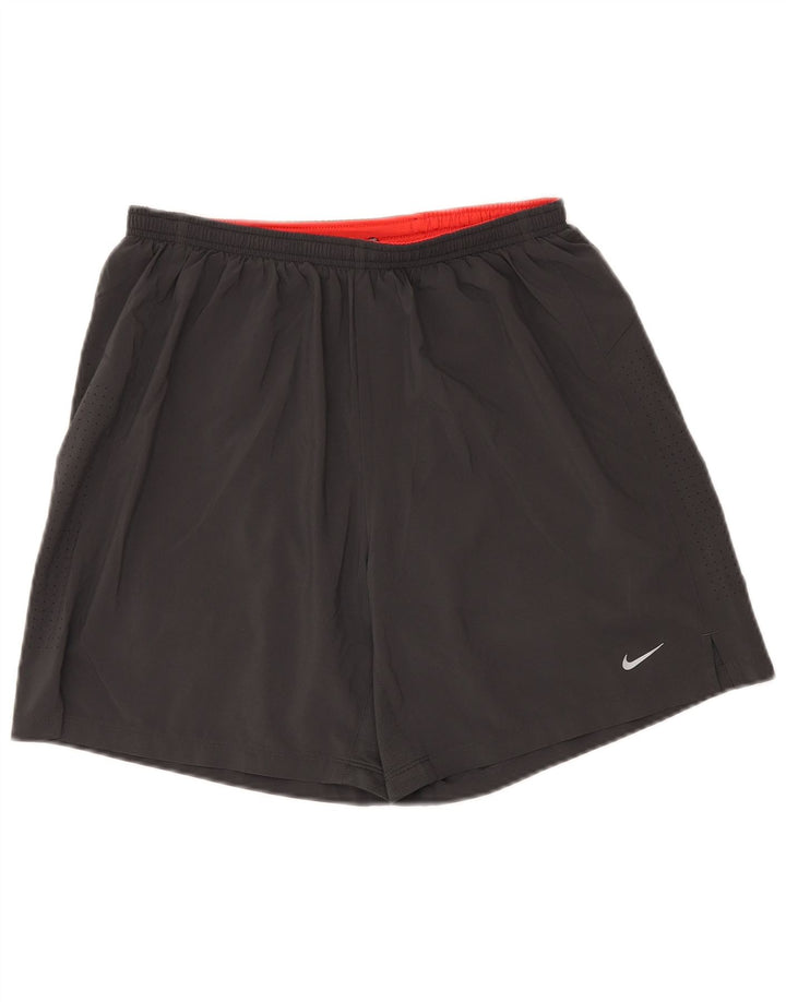 Nike Dri Fit - Pantalones cortos deportivos para hombre (poliéster), color negro