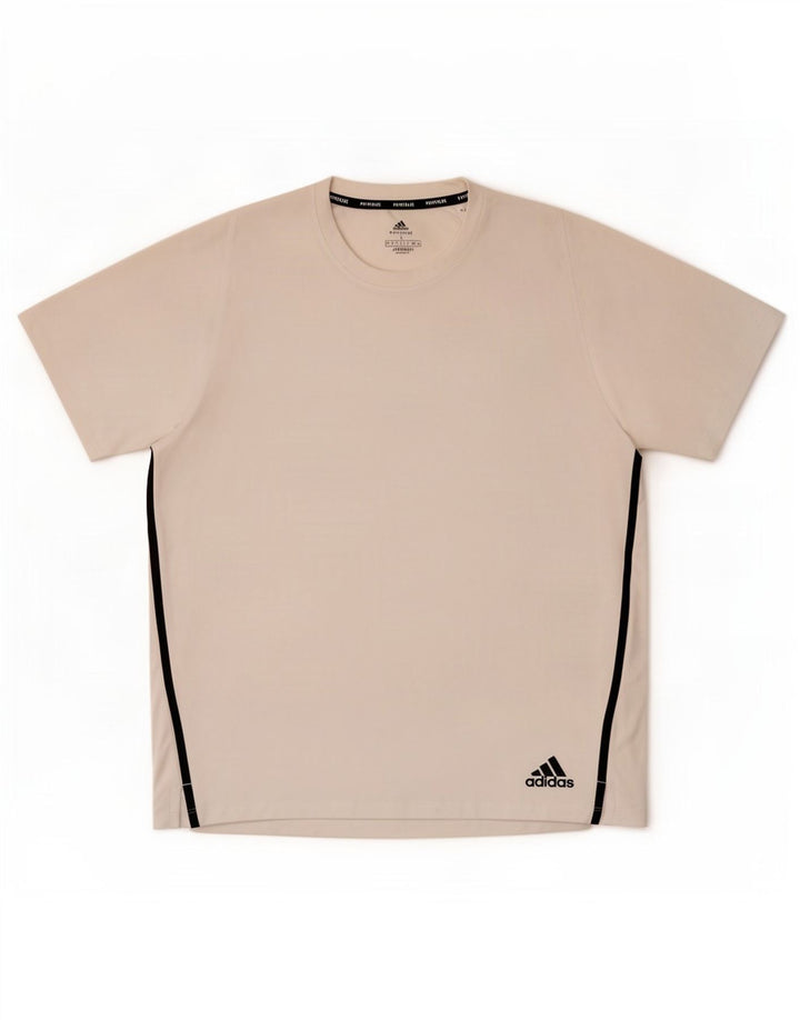 Adidas Hombre Aeroready Camiseta Top Grande Poliéster Blanco