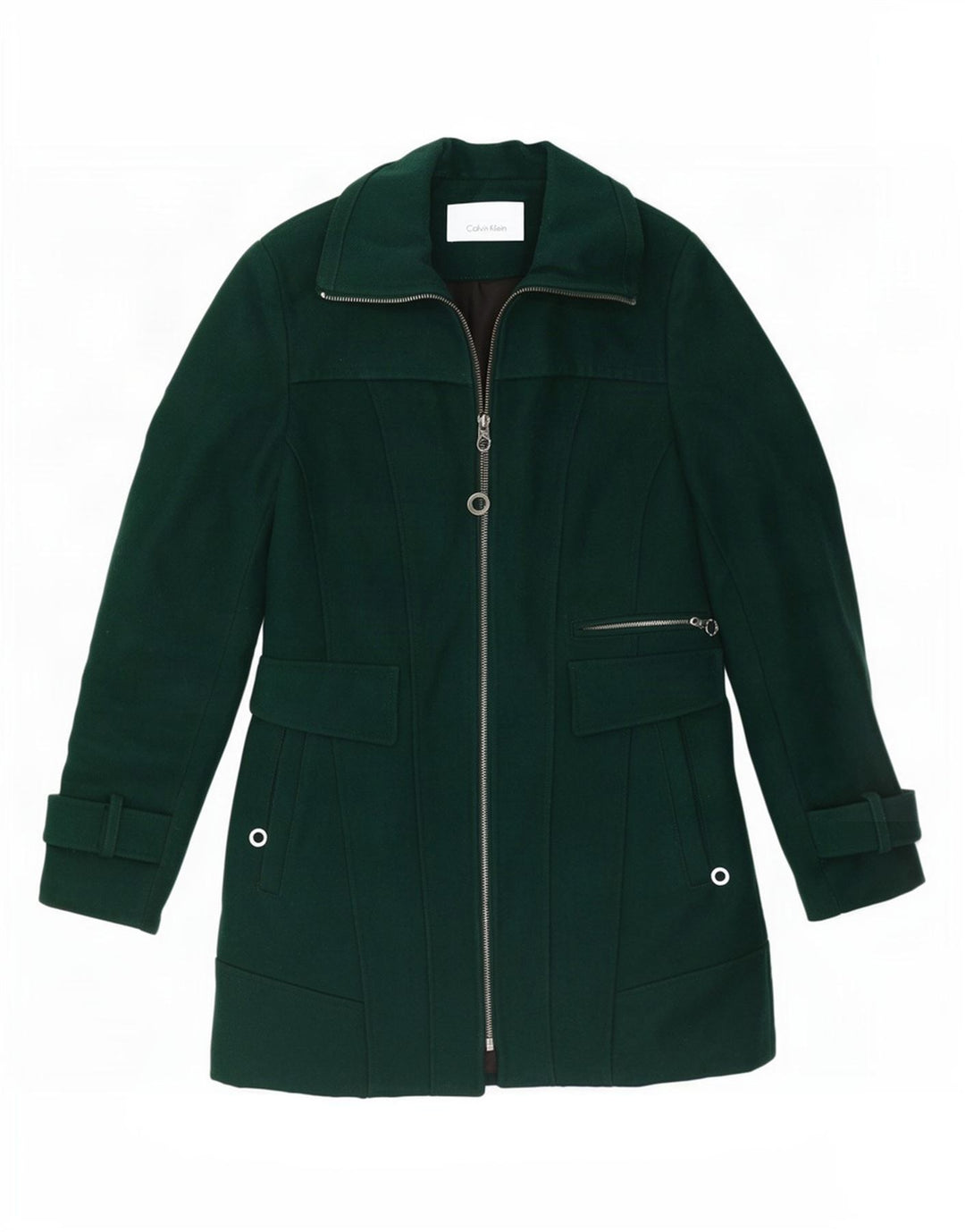 Gabardina Calvin Klein para mujer Reino Unido 10 Pequeño Clásico de lana verde