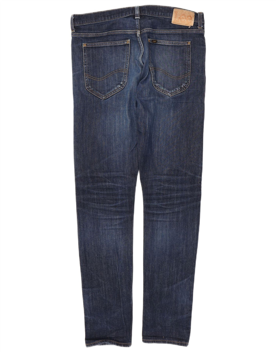 LEE Hombre Luke Tapered Slim Jeans W33 L34 Algodón Azul Marino