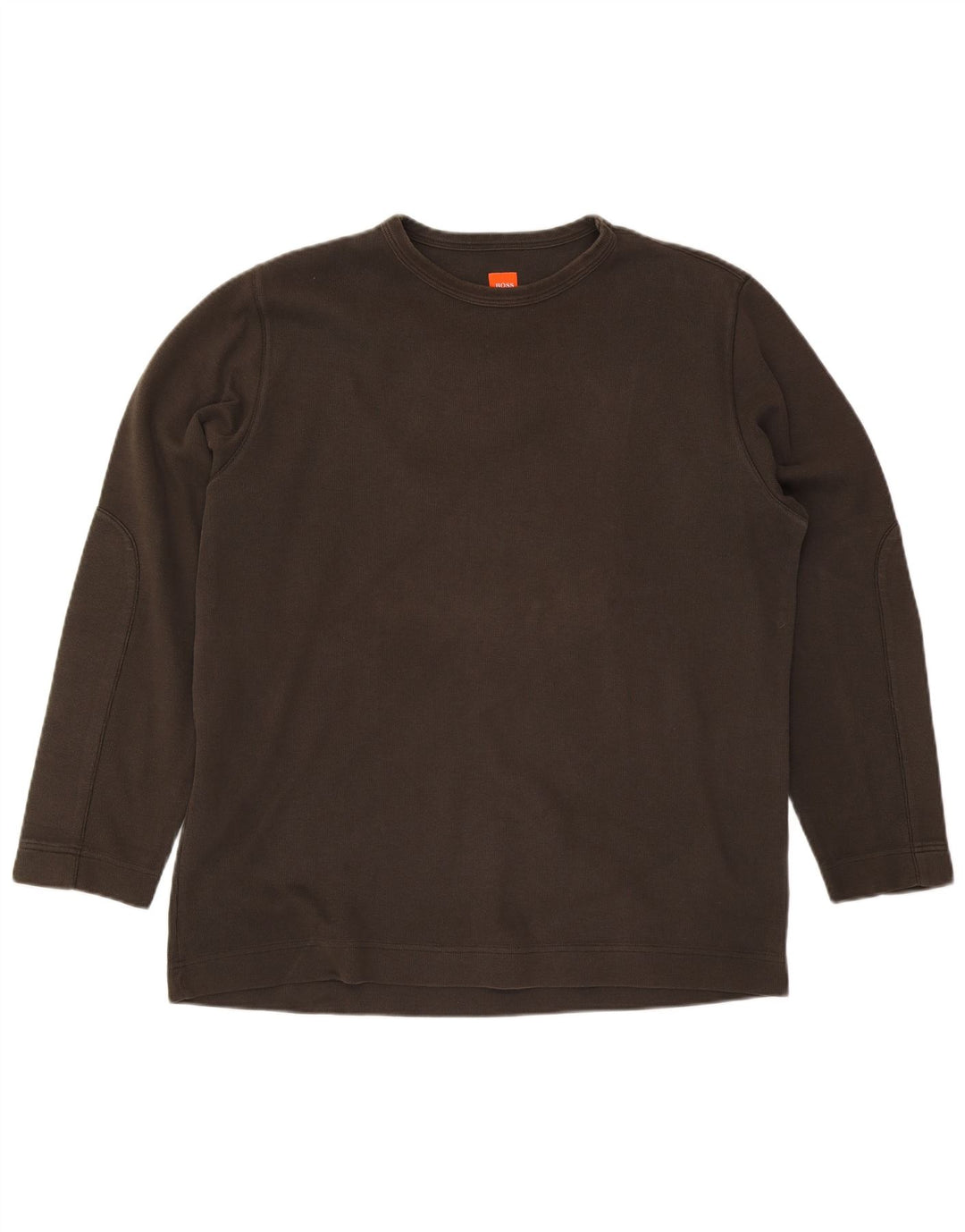 Hugo Boss Hombre Top Manga Larga 2XL Algodón Caqui