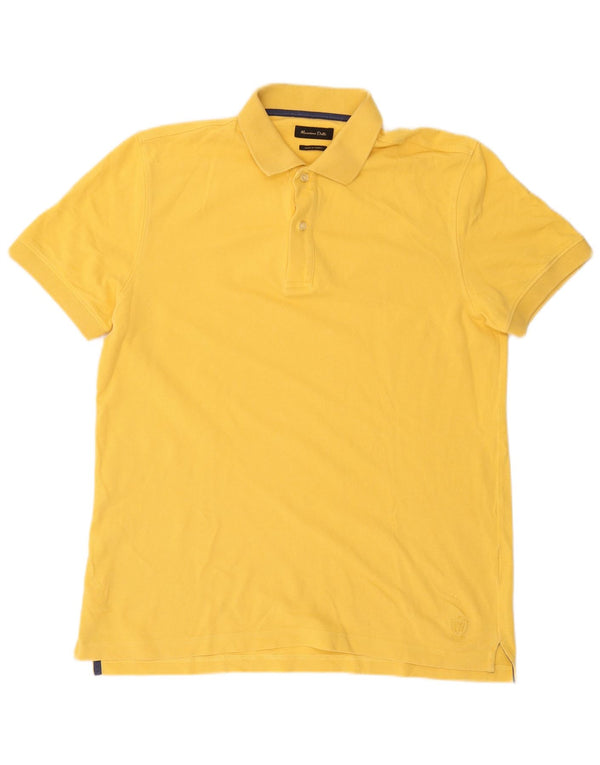 Polo Massimo Dutti Hombre Amarillo Grande