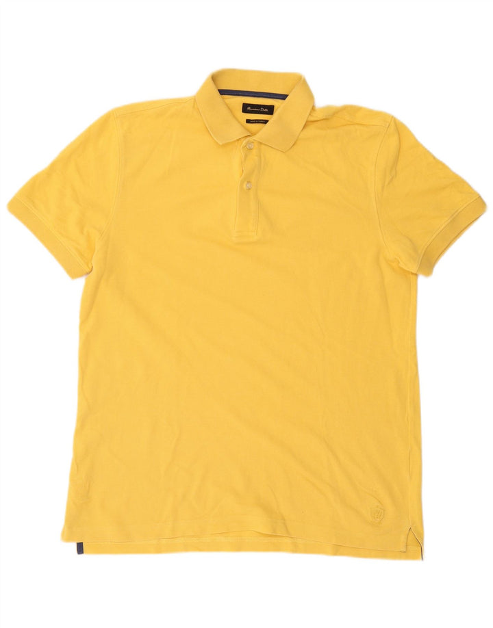 Polo Massimo Dutti Hombre Amarillo Grande