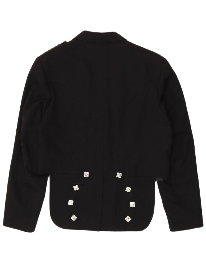 Chaqueta tipo blazer para mujer IT 46 Lana nueva negra grande