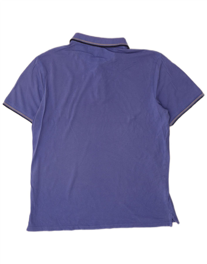 Champion Polo para hombre de algodón azul grande
