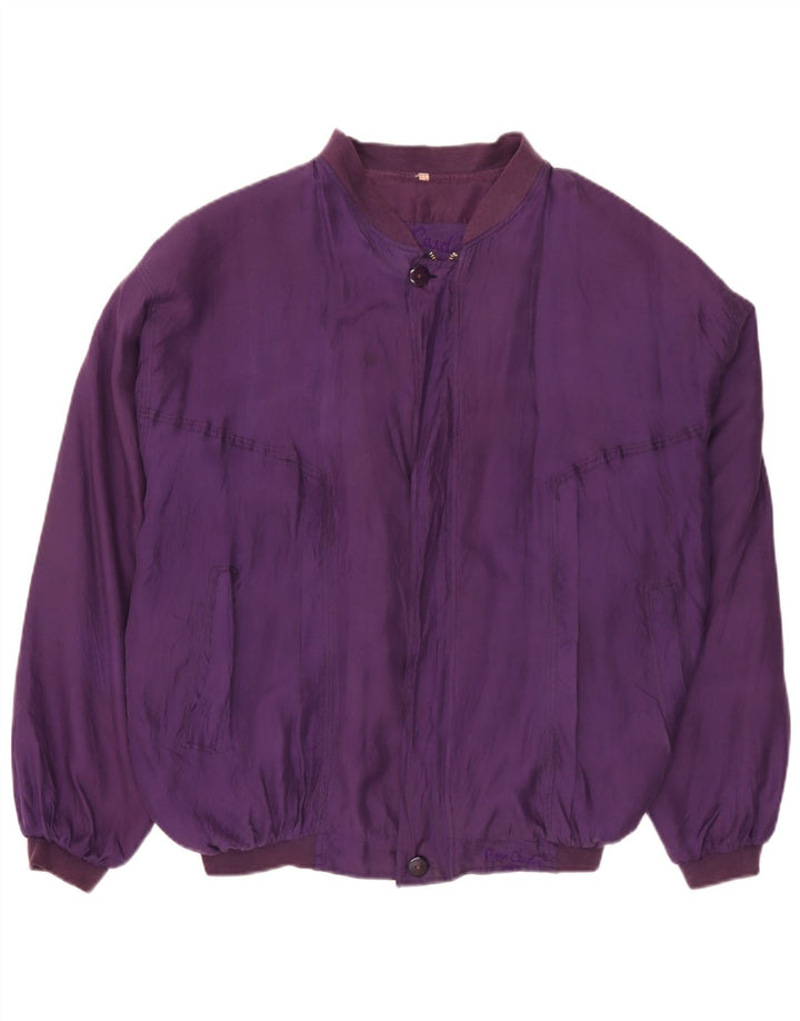 Pierre Cardin Chaqueta Bomber para Hombre UK 42XL Púrpura