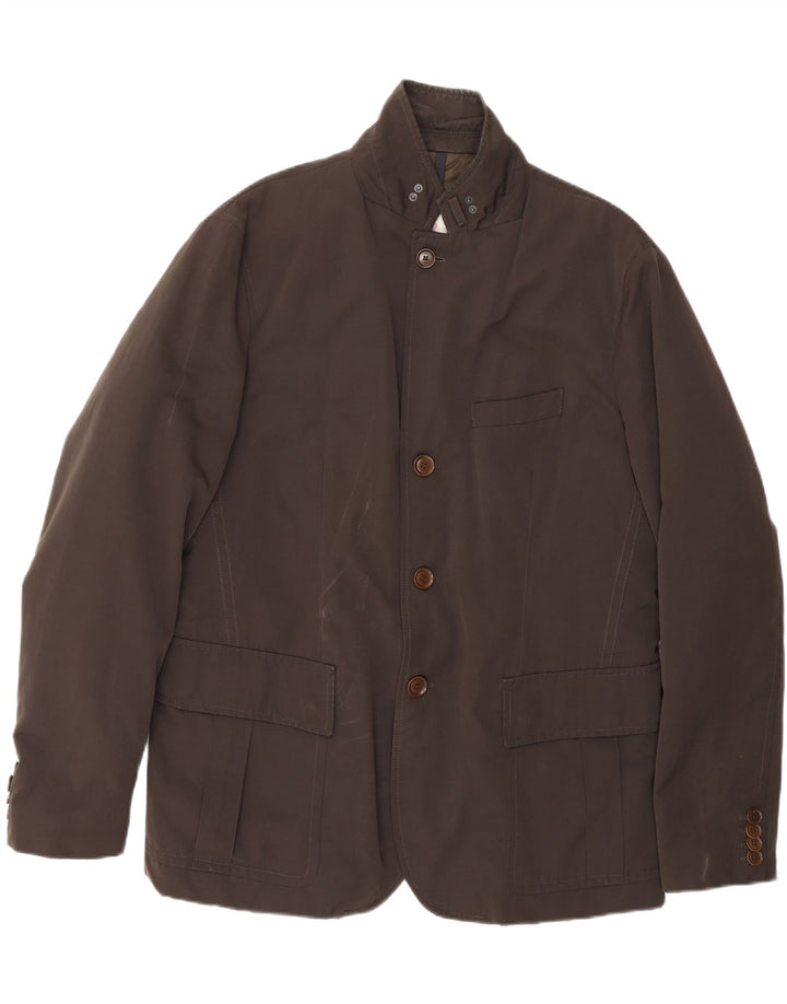 Moncler Chaqueta utilitaria acolchada para hombre 2XL Poliéster marrón