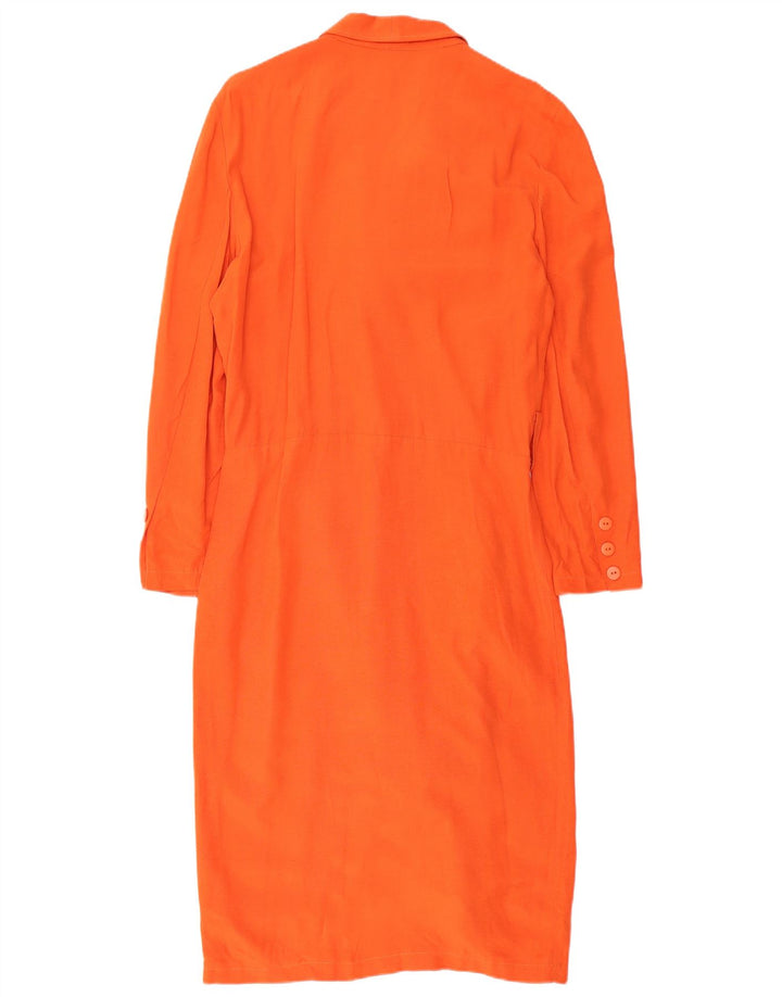 VINTAGE Womens Sheath Dress IT 44 Medium Orange