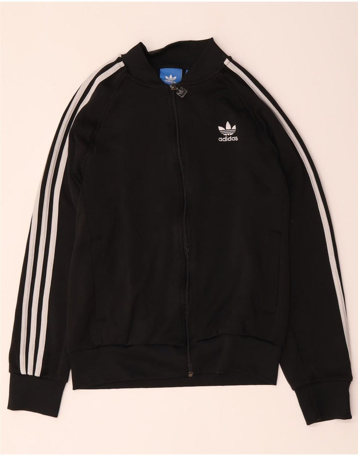 Adidas Hombre Chándal Top Chaqueta Mediano Negro Poliéster