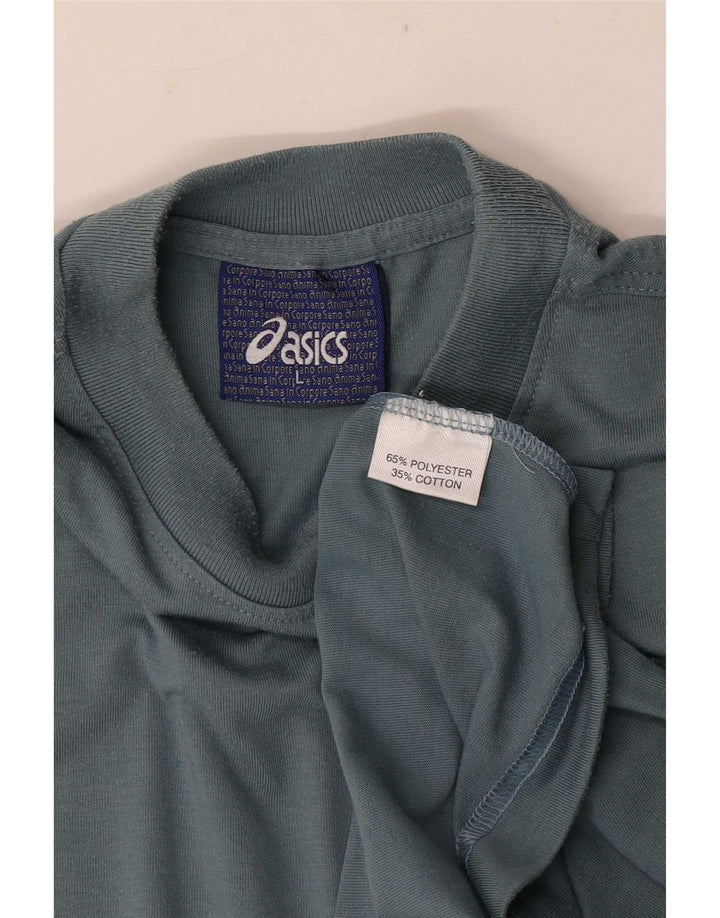 Camiseta Asics Hombre Top Large Azul Poliéster