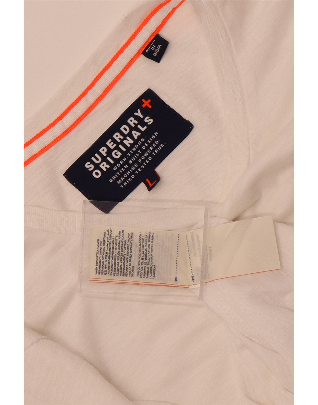 Superdry Camiseta De Manga Larga De Algodón Blanco Grande Para Hombre