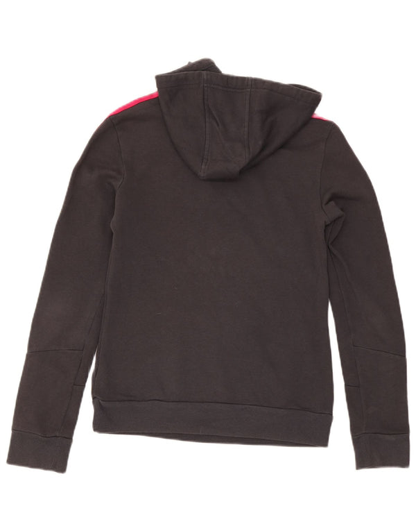 Adidas Sudadera con capucha gráfica para mujer UK 4/6 XS Gris Algodón