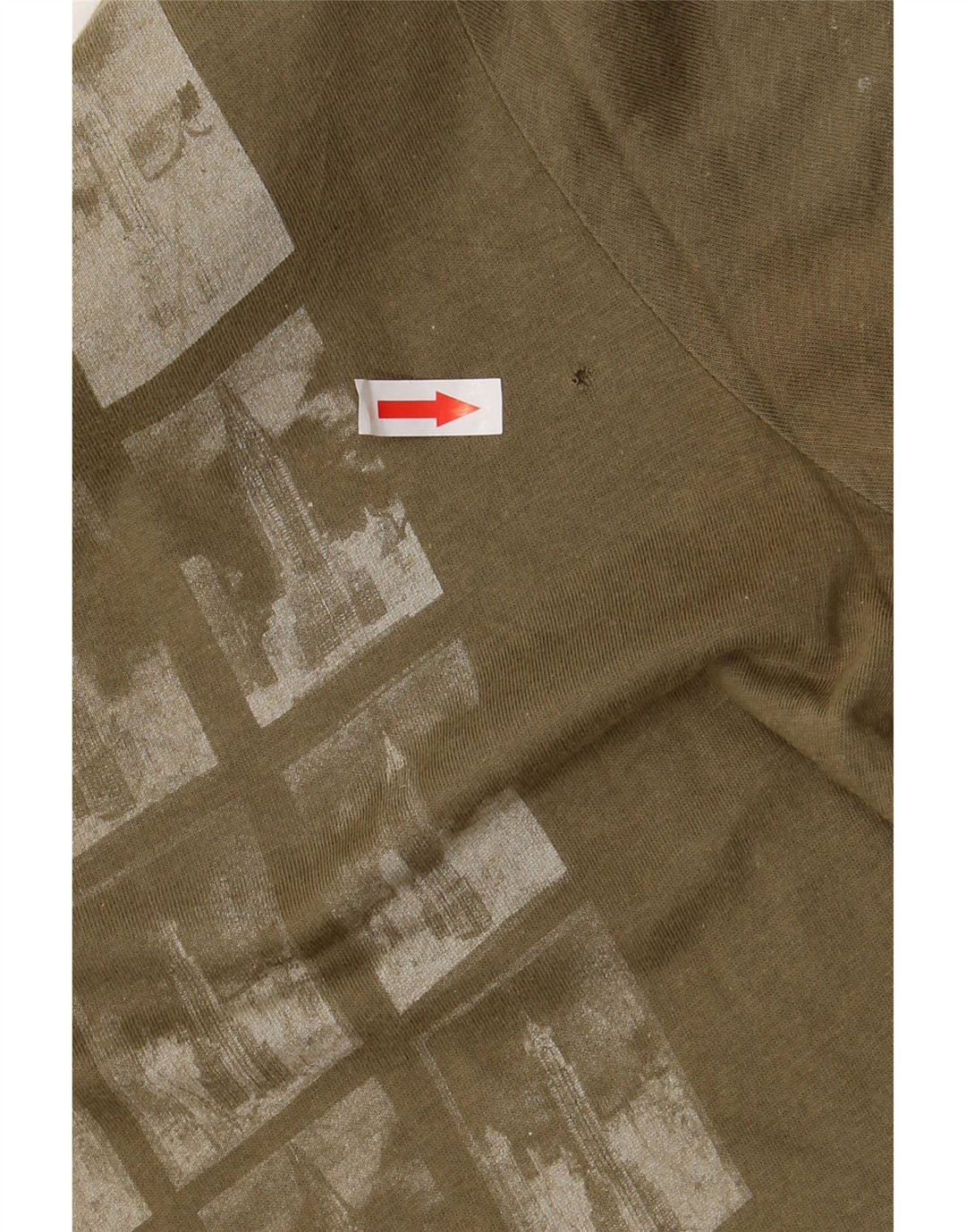 CALVIN KLEIN JEANS Camiseta gráfica para hombre Top Medium Khaki Cotton