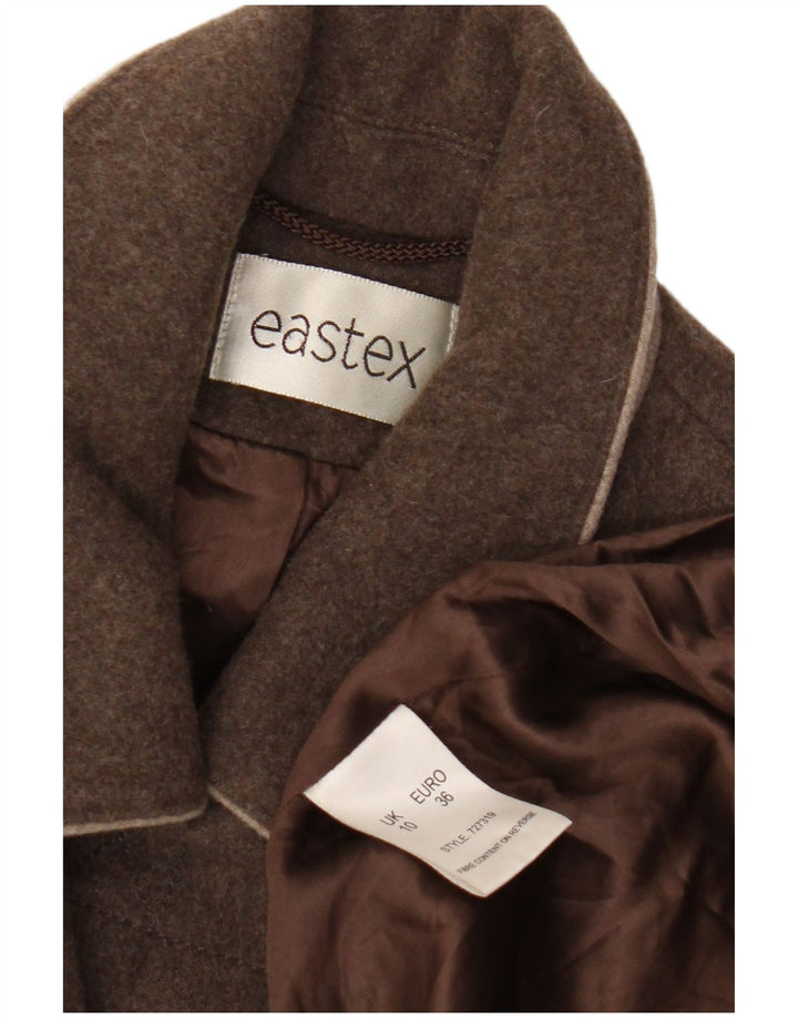 Eastex Trenca para Mujer UK 10 Small Lana Marrón