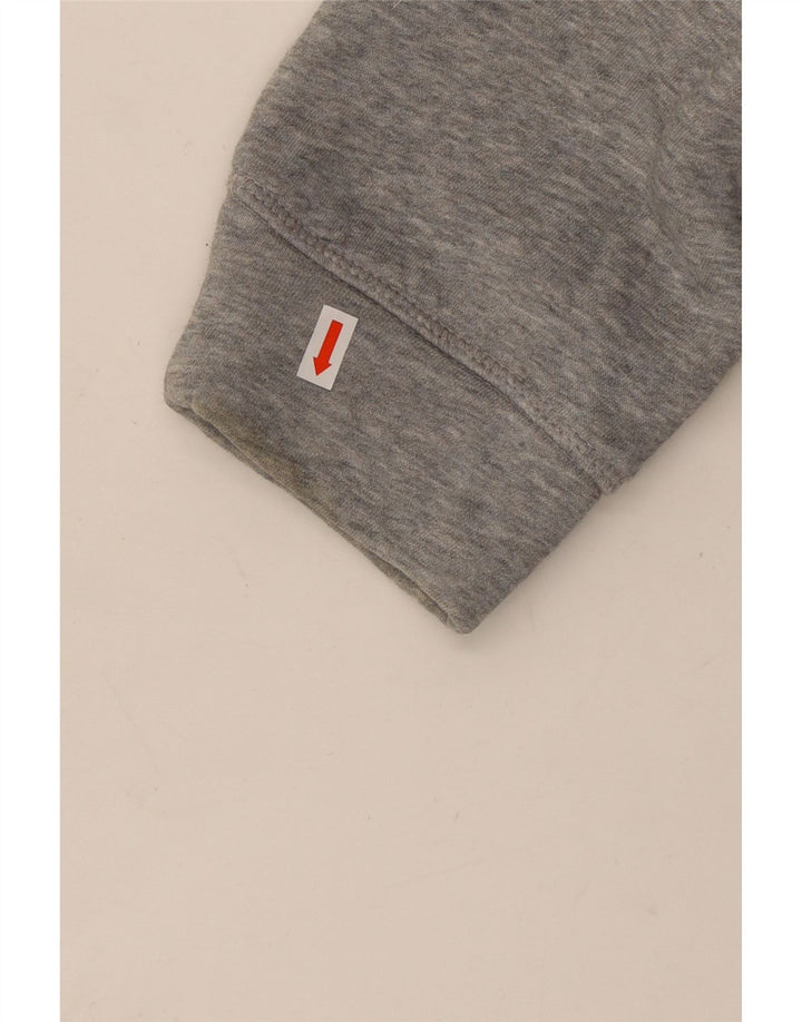 TOMMY HILFIGER Jersey con capucha gráfico extragrande para mujer UK 44 Gris medio