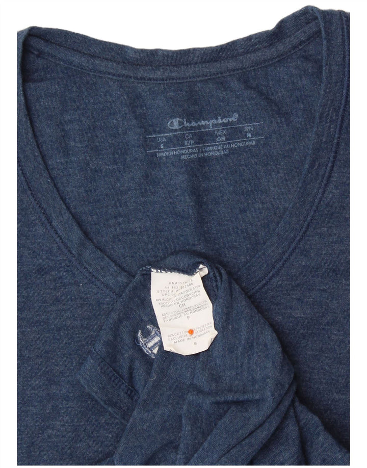 CHAMPION Camiseta para mujer Top UK 8 Small Blue Cotton