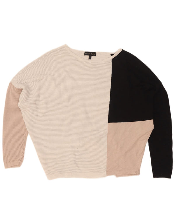 Phase Eight Suéter tipo jersey con cuello barco para mujer UK 10 Small Multicolor