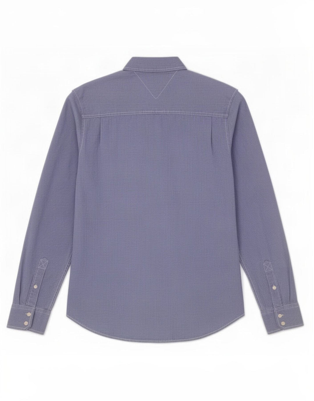 Camisa Tommy Hilfiger Hombre XL Algodón Vichy Azul