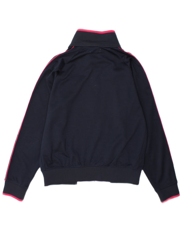 Kappa Chaqueta de chándal para mujer UK 40 Mediana Azul marino Colorblock