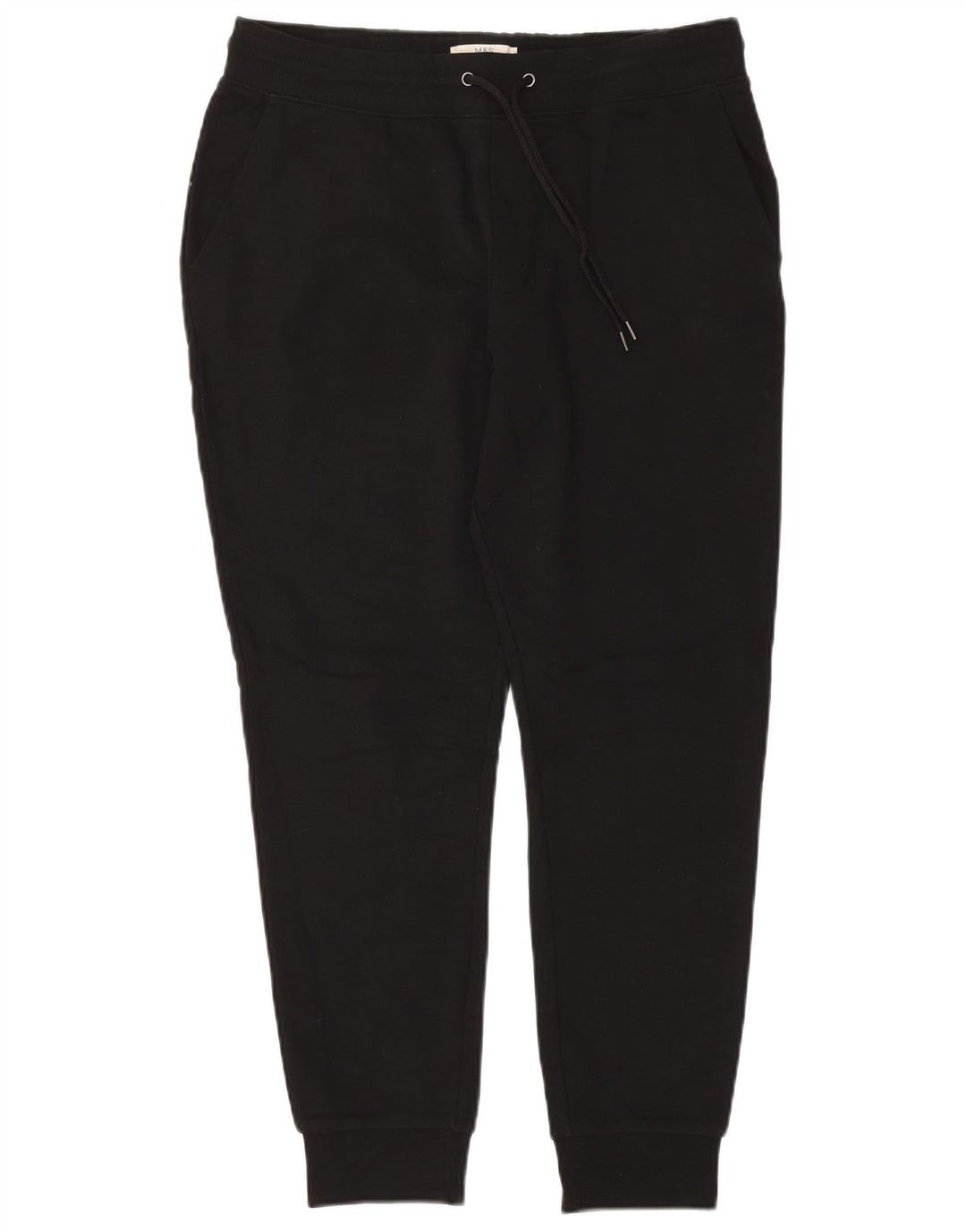 Marks & Spencer Hombre Pantalones De Chándal Joggers Medium Negro Algodón