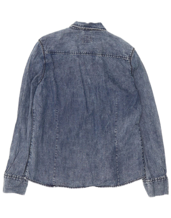 Camisa vaquera Superdry para mujer ES 40 XL Algodón azul