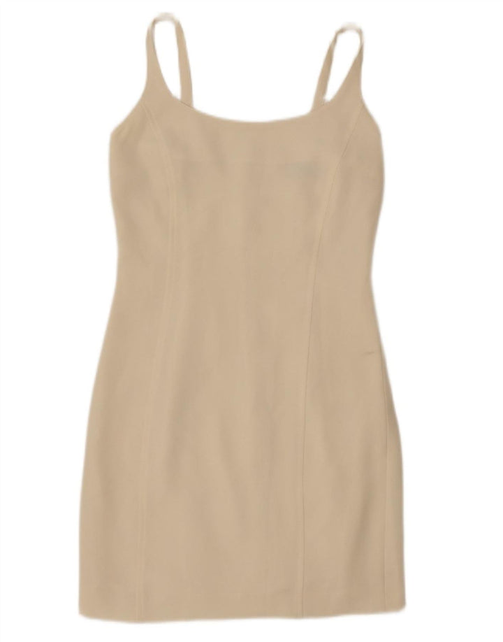 Marella Vestido tubo sin mangas para mujer UK 8 Small Off White Poliéster