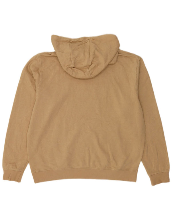Ellesse Hombre Sudadera Con Capucha Gráfica Jersey Grande De Algodón Beige