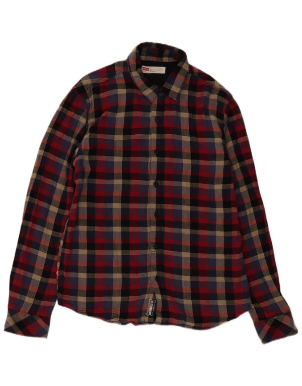 Camisa de franela de corte slim Lumberjack de Levi's para hombre con cuadros multicolores grandes