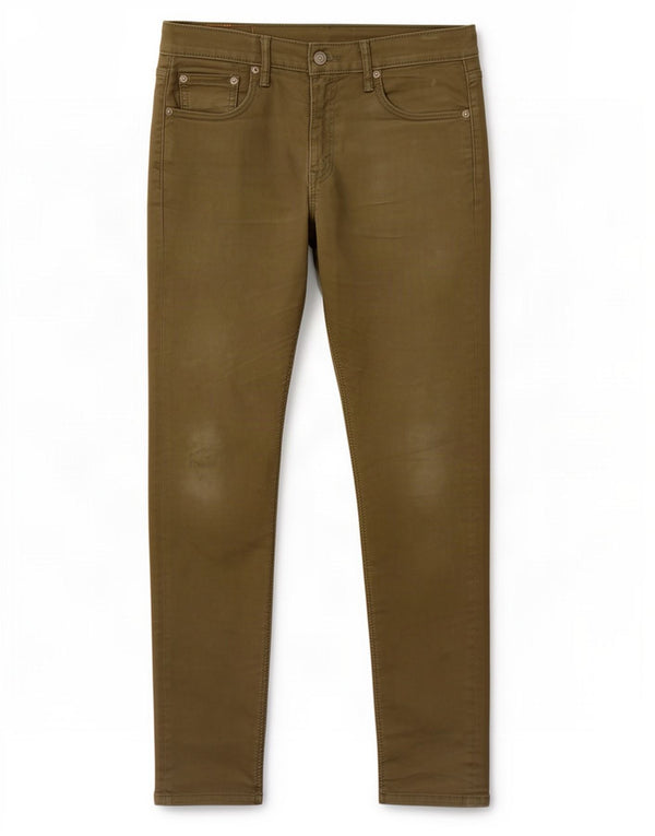 Levi's Hombre 512 Slim Tapered Jeans W30 L32 Algodón Caqui