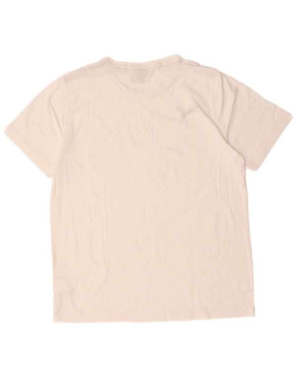 Puma - Camiseta para hombre, talla grande, algodón blanco