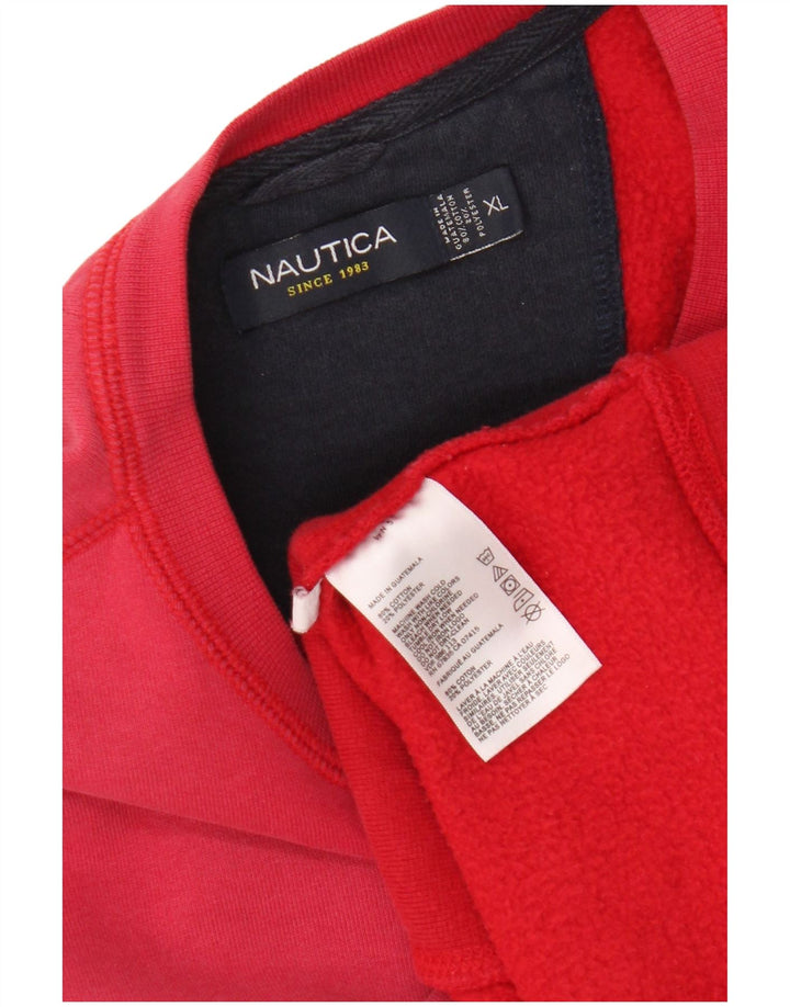 Nautica Sudadera Hombre Jumper XL Rojo Algodón