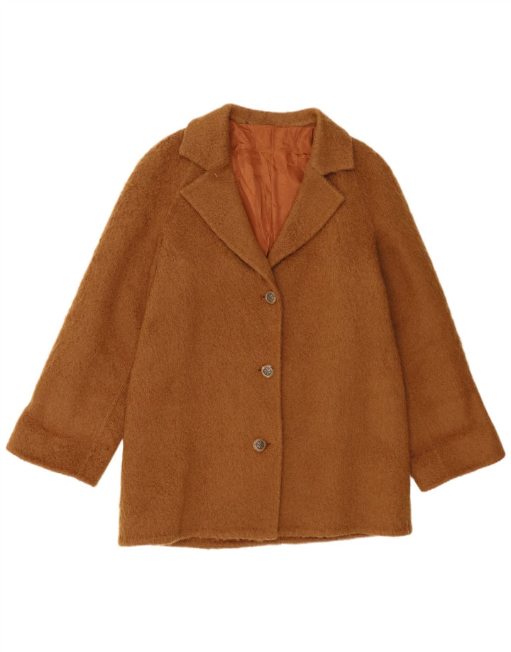 Abrigo vintage para mujer IT 48 XL Marrón