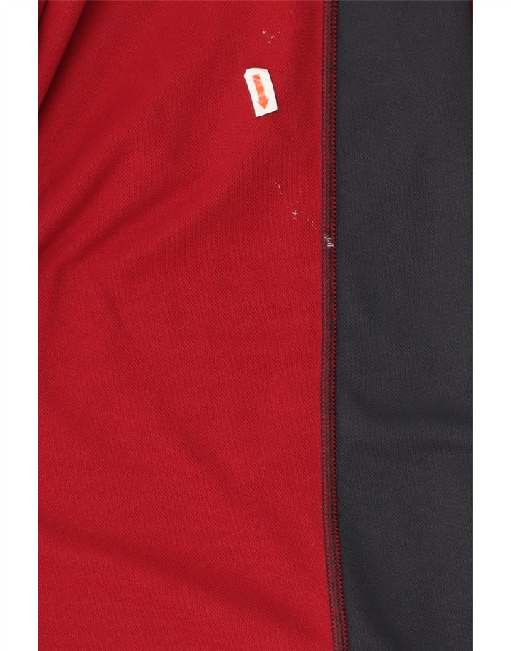 Berghaus Hombre Sudadera Con Cremallera En El Cuello Camiseta De Chándal Medium Red Colourblock