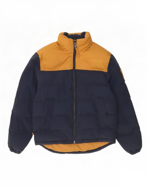 Timberland Chaqueta acolchada holgada para hombre UK 36 Small Azul marino Colorblock