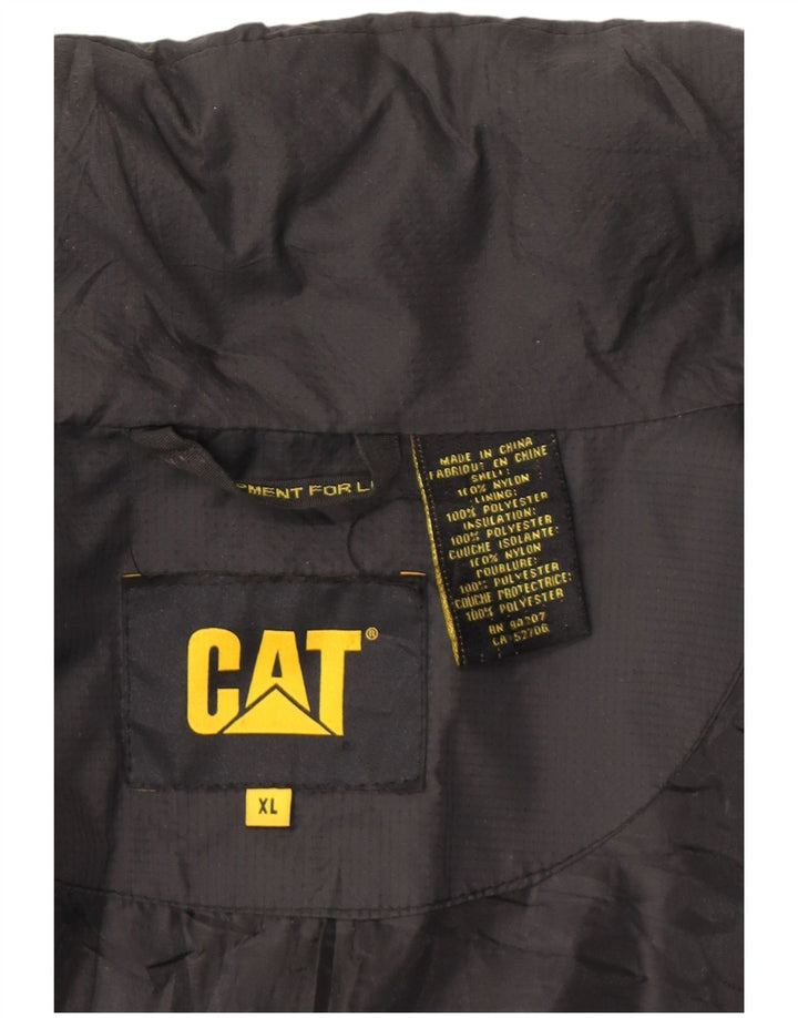 Caterpillar Chaleco acolchado para hombre UK 42 XL Nylon negro