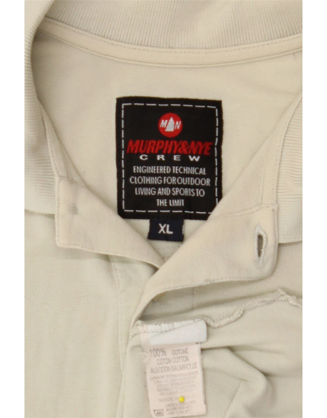 MURPHY & NYE Polo Hombre XL Algodón Beige