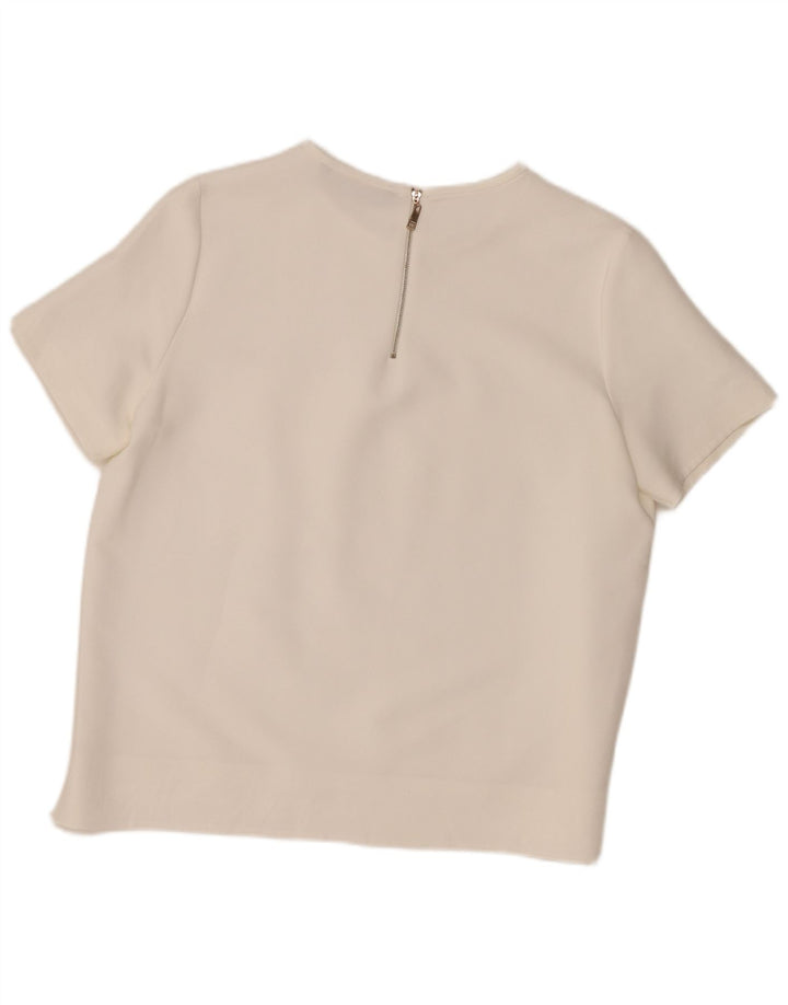 Zara Mujer Blusa Top ES 40 XL Blanco