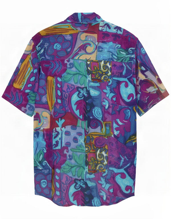 Sensations Womens Short Sleeve Shirt Dress UK 10 Small Multicoloured