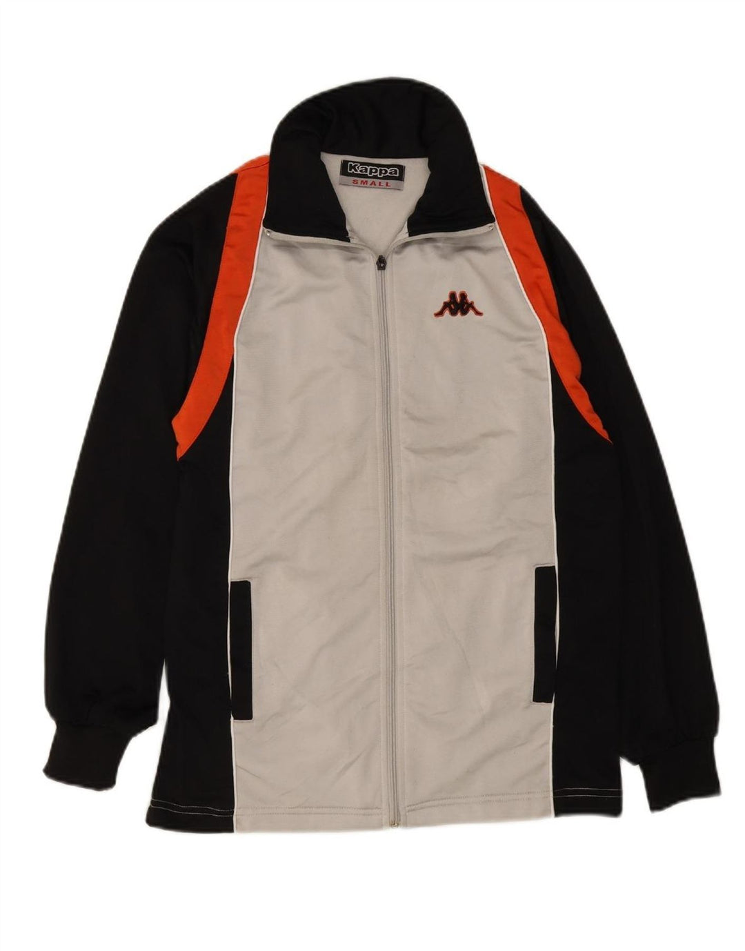 KAPPA Mens Tracksuit Top Jacket Small Grey Colourblock Polyester