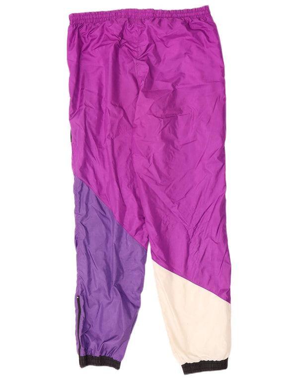 Active Hombre Pantalones De Chándal Joggers Medium Purple Colorblock Poliamida