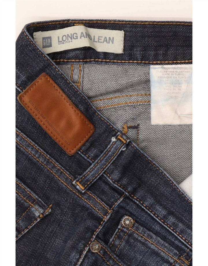 Vaqueros largos con corte bootcut para mujer Gap W26 L32 Algodón azul marino